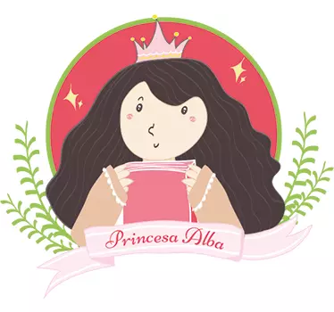 Naljepnica za djecu s preslatkim portretom princeze - TenStickers