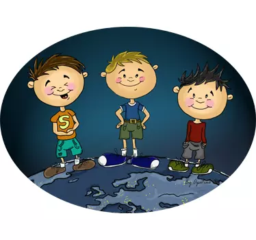 Naljepnica za djecu s veselim ilustracijama - TenStickers