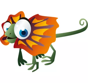Naljepnica za djecu Šarena gušter figura - TenStickers