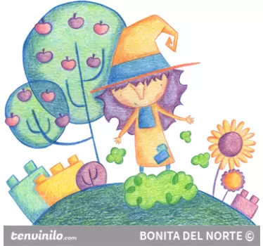 Naljepnica za djecu veseli dječji lik - TenStickers