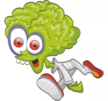 Naljepnica za djecu zeleni lik s igrom - TenStickers