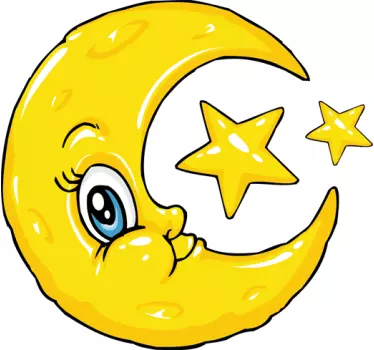Naljepnica za spavaću sobu djeca i zvijezde - TenStickers