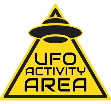Naljepnica za zid ufo aktivnosti - TenStickers