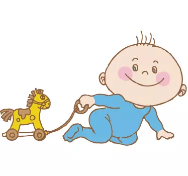 Naljepnica za zidne igračke za bebe i konje - TenStickers