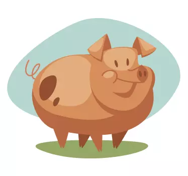 Naljepnica zid svinjskog svinja - TenStickers