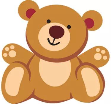 Naljepnica zidni medvjedić - TenStickers
