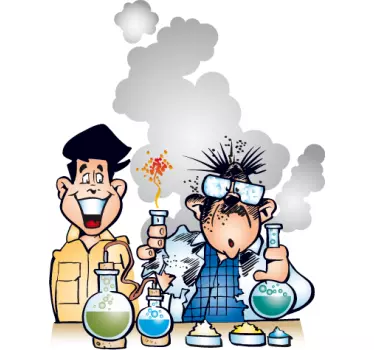 Naljepnice za laboratorijsku eksploziju djece - TenStickers