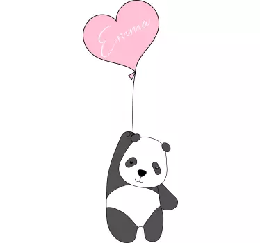Panda s naljepnicom prilagođenom balonu - TenStickers