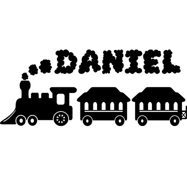 Personalizirana naljepnica za djecu iz vlaka - TenStickers