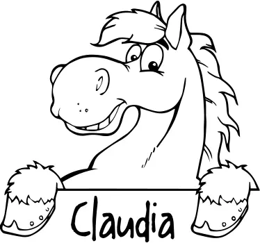 Personalizirana naljepnica za zid konja - TenStickers
