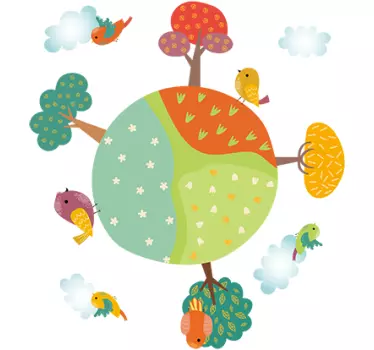 Proljetna naljepnica za bebe na zidu - TenStickers