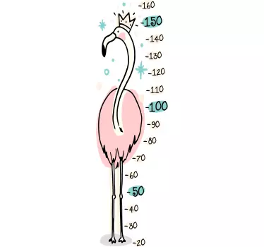 Ružičaste zidne naljepnice flamingo za djecu - TenStickers