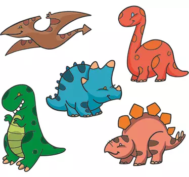 Set mini naljepnica dinosaura - TenStickers