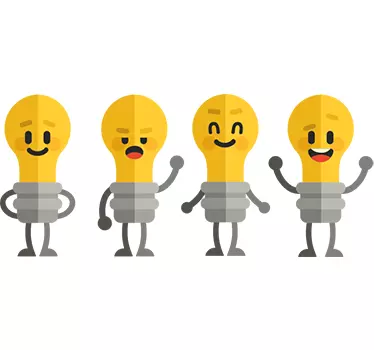 Skup naljepnica za preklopku žarulje - TenStickers