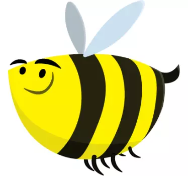 Smiješna naljepnica pčelinjih zidova - TenStickers