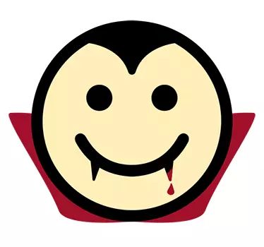 Sretno lice dracula monster decal - TenStickers