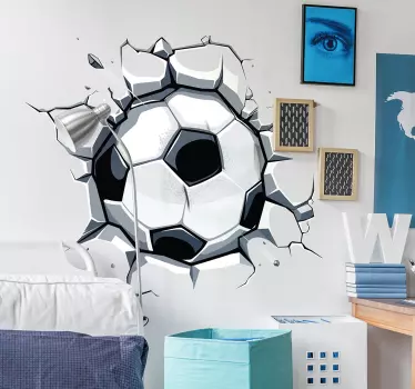 3d naljepnica za djecu naljepnica za nogomet - TenStickers
