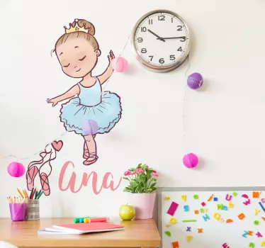 Naljepnica za zid balerina - TenStickers