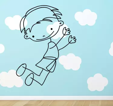 Naljepnica za skakanje dječaka - TenStickers