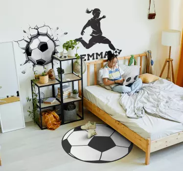 Personaliziran nogometni decal - TenStickers