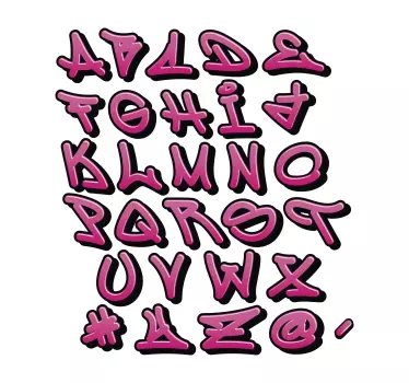 Grafiti za djevojke po mjeri decal - TenStickers