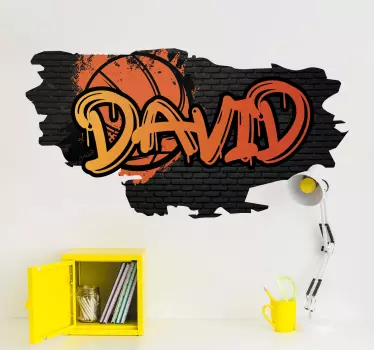 Naljepnica za djecu u graffiti stilu košarke - TenStickers
