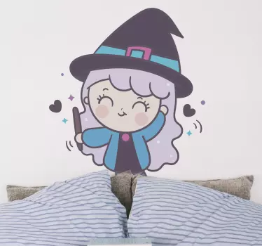 Anime vještica ilustracija zidna umjetnost - TenStickers