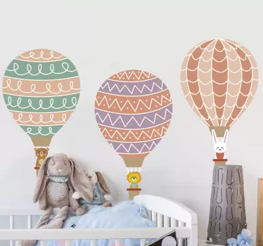 Baby baloni ilustracija zid art decal - TenStickers