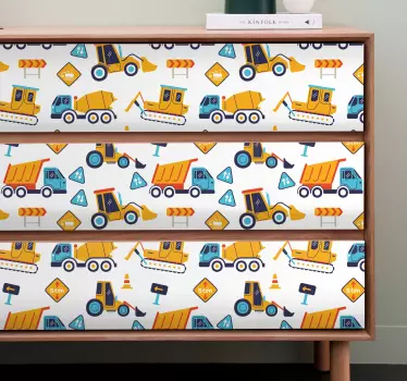 Crtane naljepnice za gradilište za namještaj - TenStickers