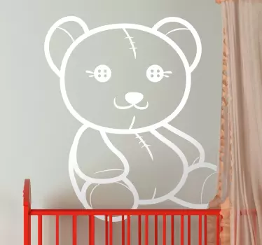 Djeca medvjedić obris naljepnice - TenStickers