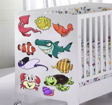 Djeca naljepnice morskih stvorenja - TenStickers
