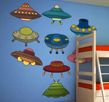 Djeca ufos zidne naljepnice - TenStickers