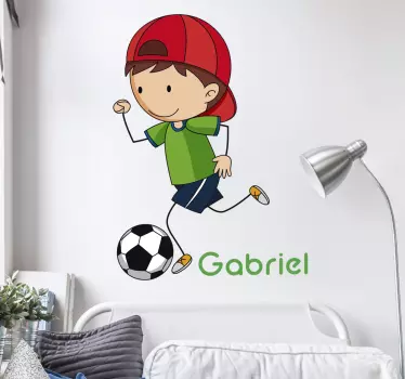 Dječak balon ilustracija zidna umjetnost - TenStickers