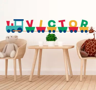 Dječja vlaka prilagodljiva naljepnica - TenStickers