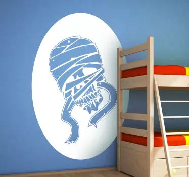 Naljepnice životinje dizajn mumificirane lubanje - TenStickers