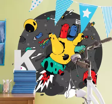 Naljepnice životinje hirovita kozmička ruka - TenStickers