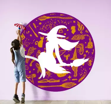 Naljepnice životinje hirovito jahanje vještica - TenStickers