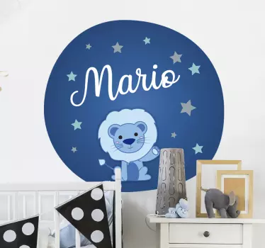 Dječji lav ilustracija zidna umjetnost - TenStickers