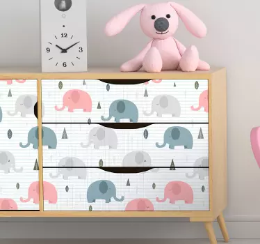 Dojenčad slonovi naljepnica - TenStickers
