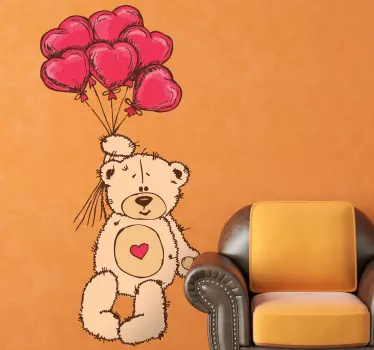 Draga medvjeda djeca decal - TenStickers