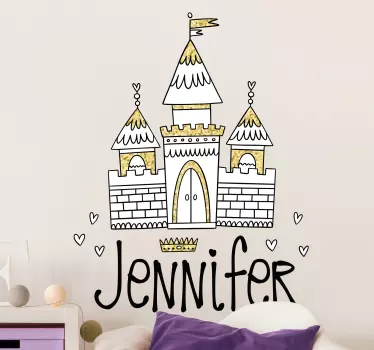 Dvorac princeza, naljepnica sa zidom iz bajke - TenStickers