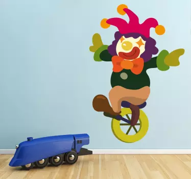 Harlekin u naljepnicama za djecu bez bicikla - TenStickers