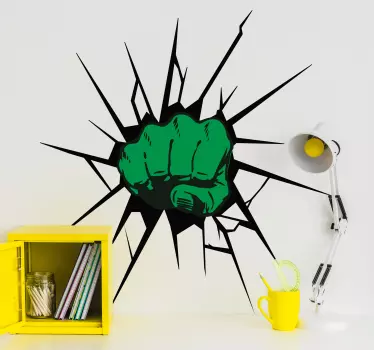 Hulk smash naljepnica za zid kuće - TenStickers
