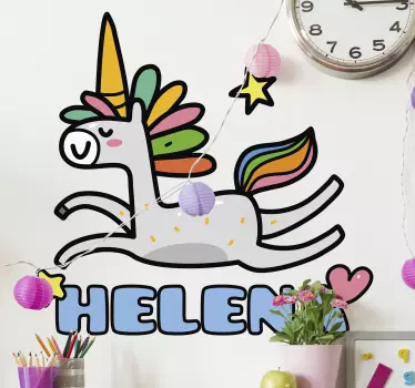 Jednobojna personalizirana zidna naljepnica iz bajke - TenStickers