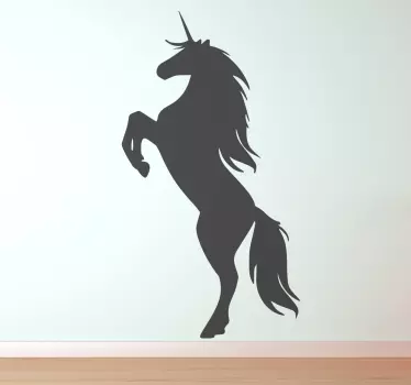 Jednobojna zidna naljepnica od jednoroga - TenStickers