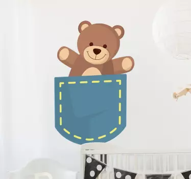 Medo u džepu zidne naljepnice - TenStickers
