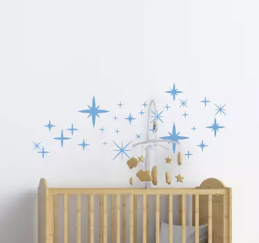 Minimalistička zvijezda svemirska naljepnica - TenStickers