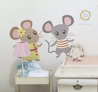 Miš voli djecu naljepnice - TenStickers