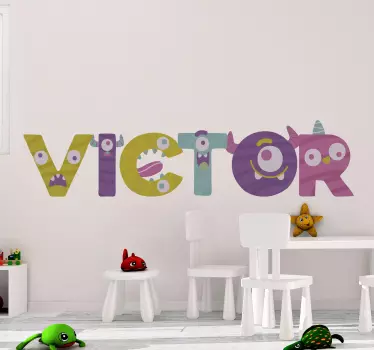 Monster font monster decal - TenStickers