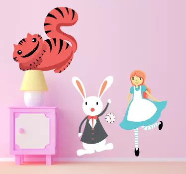 Naljepnica alice u zemlji čudesa - TenStickers
